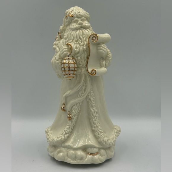 Other - Ivory Porcelain Santa Claus Musical Figurine with Gold Trim